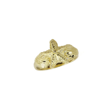 Featured image of this Women’s 14k Yellow Gold Sea Life Ring