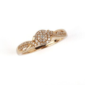 Featured image of this Women’s 10k Rose Gold Ring with Diamonds