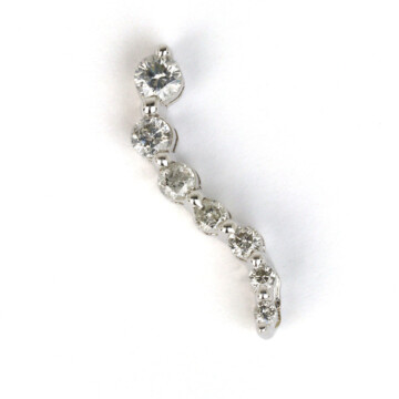 Featured image of this Women’s 10k White Gold Journey Pendant with Diamond