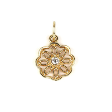 Featured image of this Pandora Women’s 14k Yellow Gold Golden Radiance Pendant with Diamond