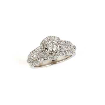 Featured image of this Women’s 14k White Gold Diamond Bridal Ring