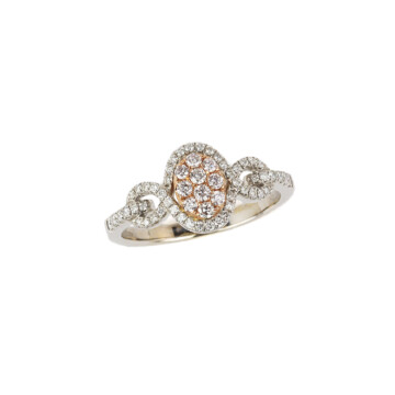 Featured image of this Women’s 14k White & Rose Gold Diamond Ring