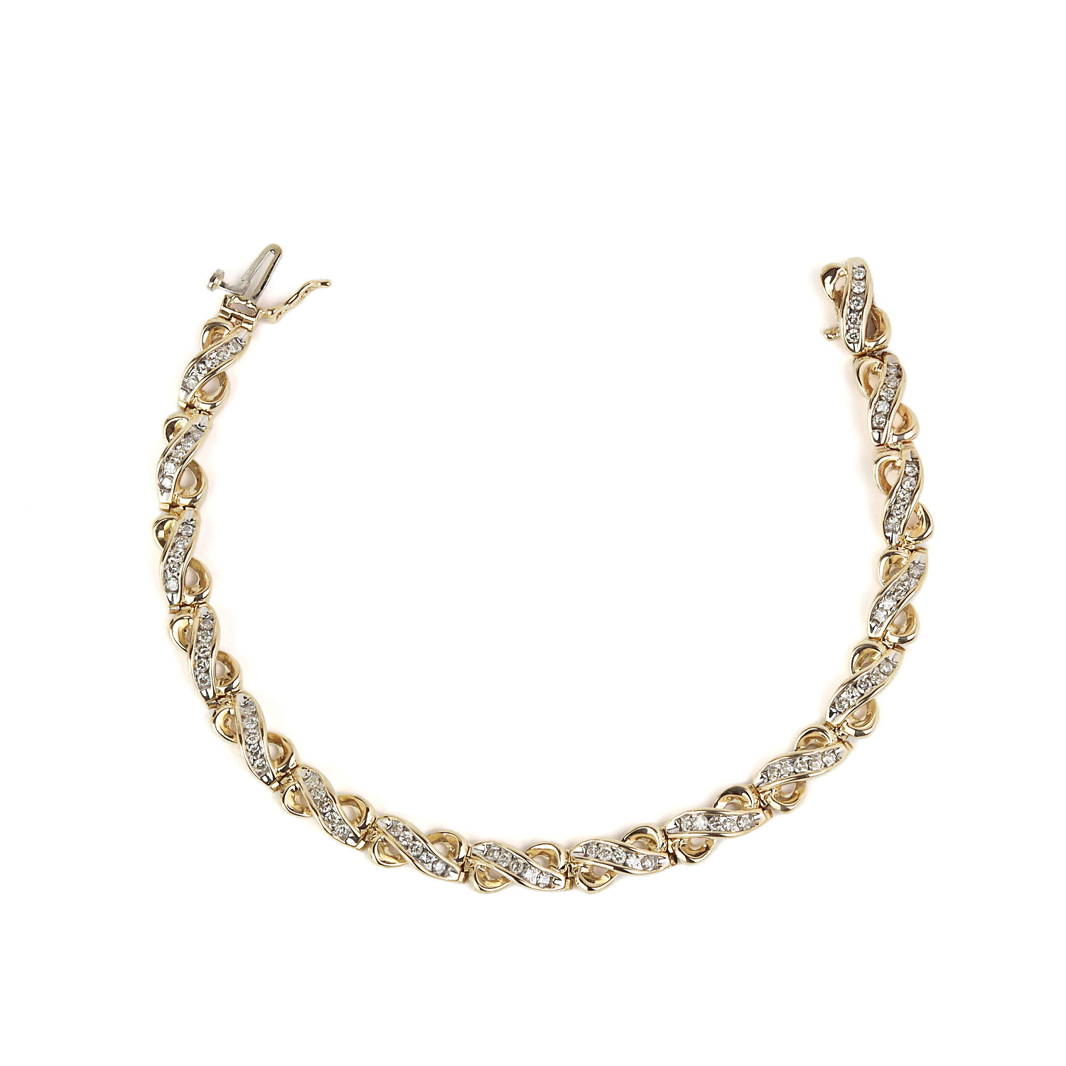 Featured image of this Women’s 14k Yellow Gold Diamond Tennis Bracelet