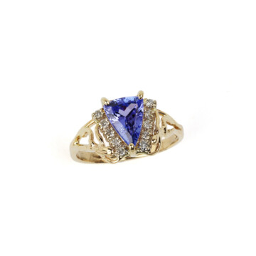 Featured image of this Women’s 14k Yellow Gold Diamond, Tanzanite Ring