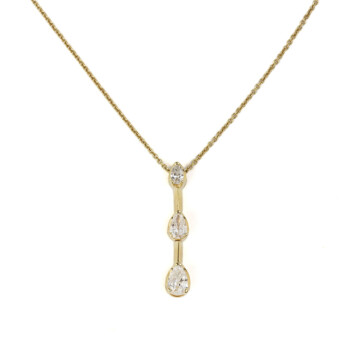 Featured image of this Women’s 14k Yellow Gold Diamond Pendant Necklace