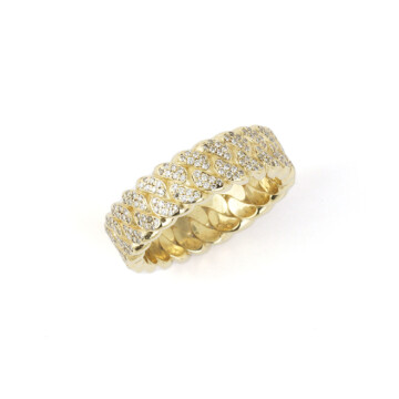Featured image of this Women’s 14k Yellow Gold Diamond Band Ring