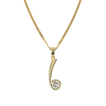 Featured image of this Women’s 18k Yellow Gold Diamond Pendant Necklace