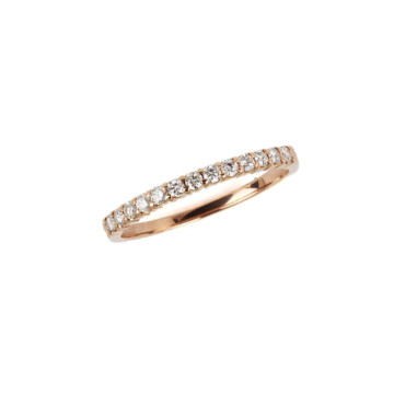 Featured image of this Women’s 14k Rose Gold Diamond Band Ring