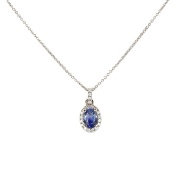 Featured image of this Women’s 14k White Gold Diamond, Tanzanite Pendant Necklace