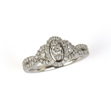 Featured image of this Women’s 10k White Gold Diamond Bridal Ring