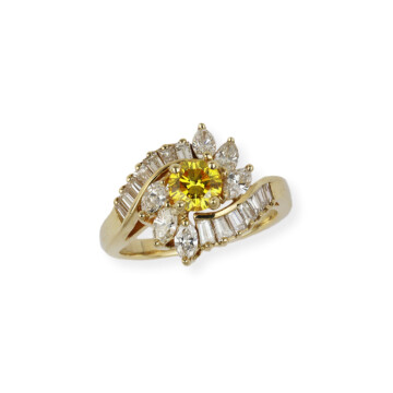 Featured image of this Women’s 14k Yellow Gold Diamond Ring EGL Cert.