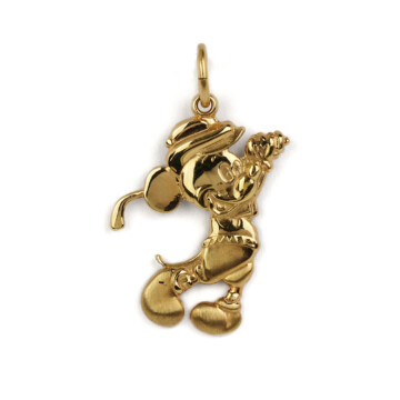 Featured image of this Women’s 14k Yellow Gold Mickey Mouse Pendant