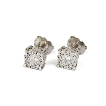Featured image of this Women’s 14k White Gold Diamond Stud Earrings