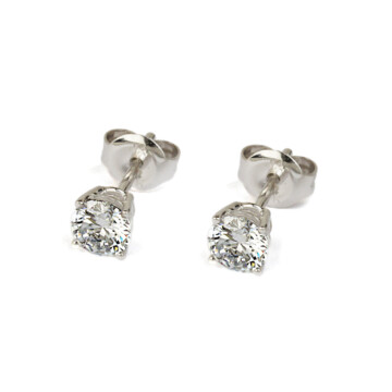 Featured image of this Women’s 14k White Gold Diamond Stud Earrings