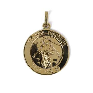 Featured image of this Women’s 14k Yellow Gold St. Jude Pendant