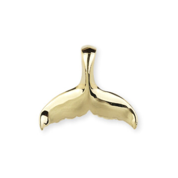 Featured image of this Women’s 14k Yellow Gold Whale Tail Pendant