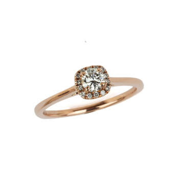 Featured image of this Women’s 14k Rose Gold Diamond Ring