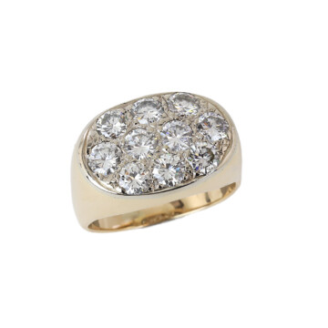Featured image of this Men’s 14k Yellow Gold Diamond Ring