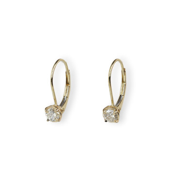 Featured image of this Women’s 14k Yellow Gold Diamond Dangle Earrings