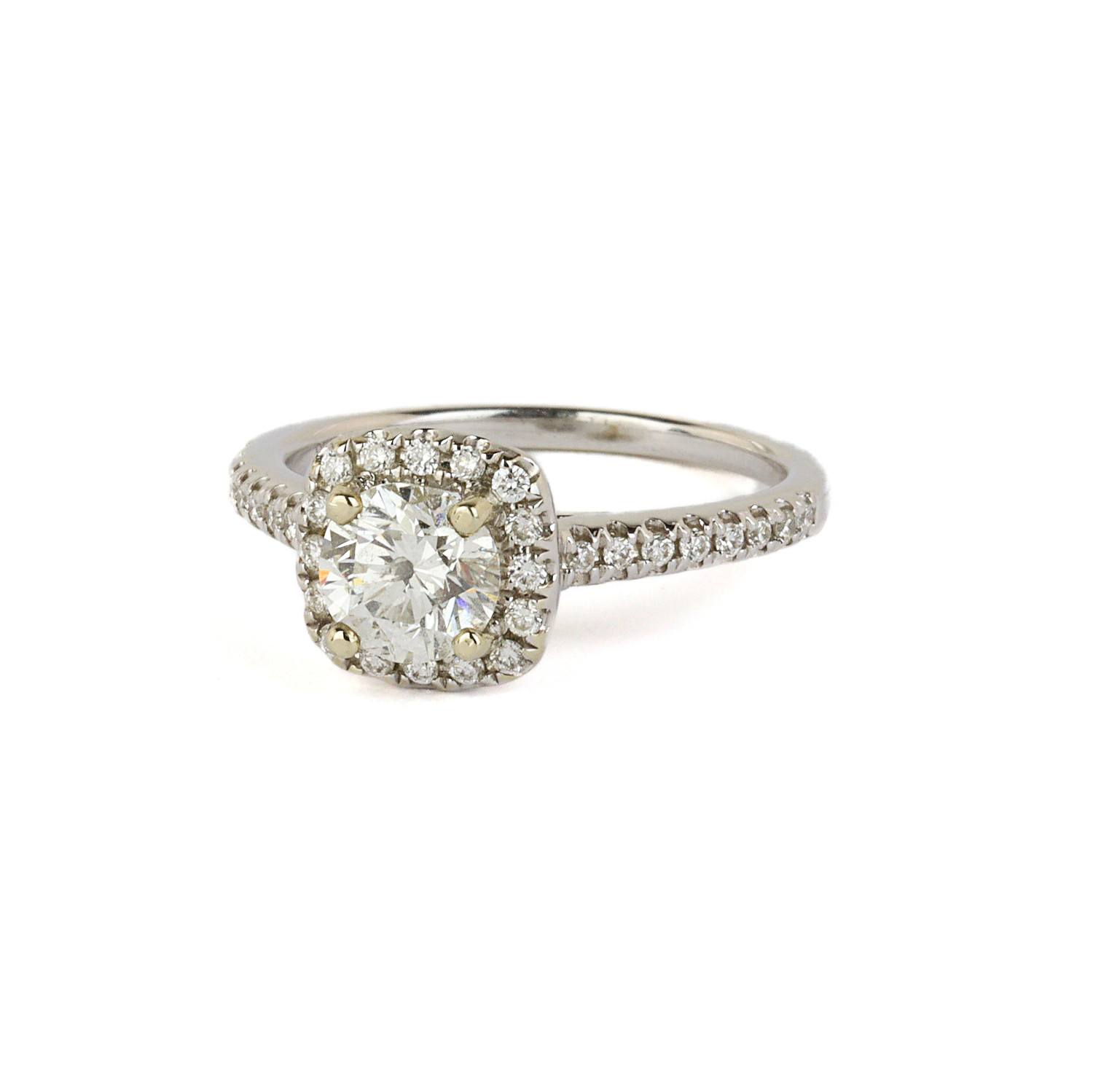 Gallery image of this Women’s 14k White Gold Diamond Bridal Ring EGL Cert.