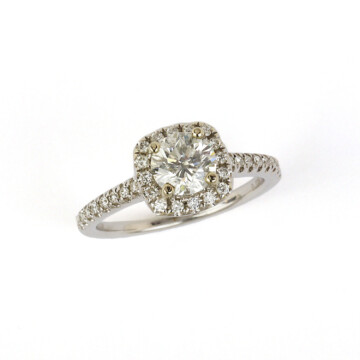 Featured image of this Women’s 14k White Gold Diamond Bridal Ring EGL Cert.
