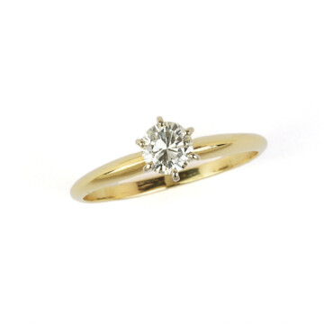 Featured image of this Women’s 14k Yellow Gold Diamond Ring EGL Cert.