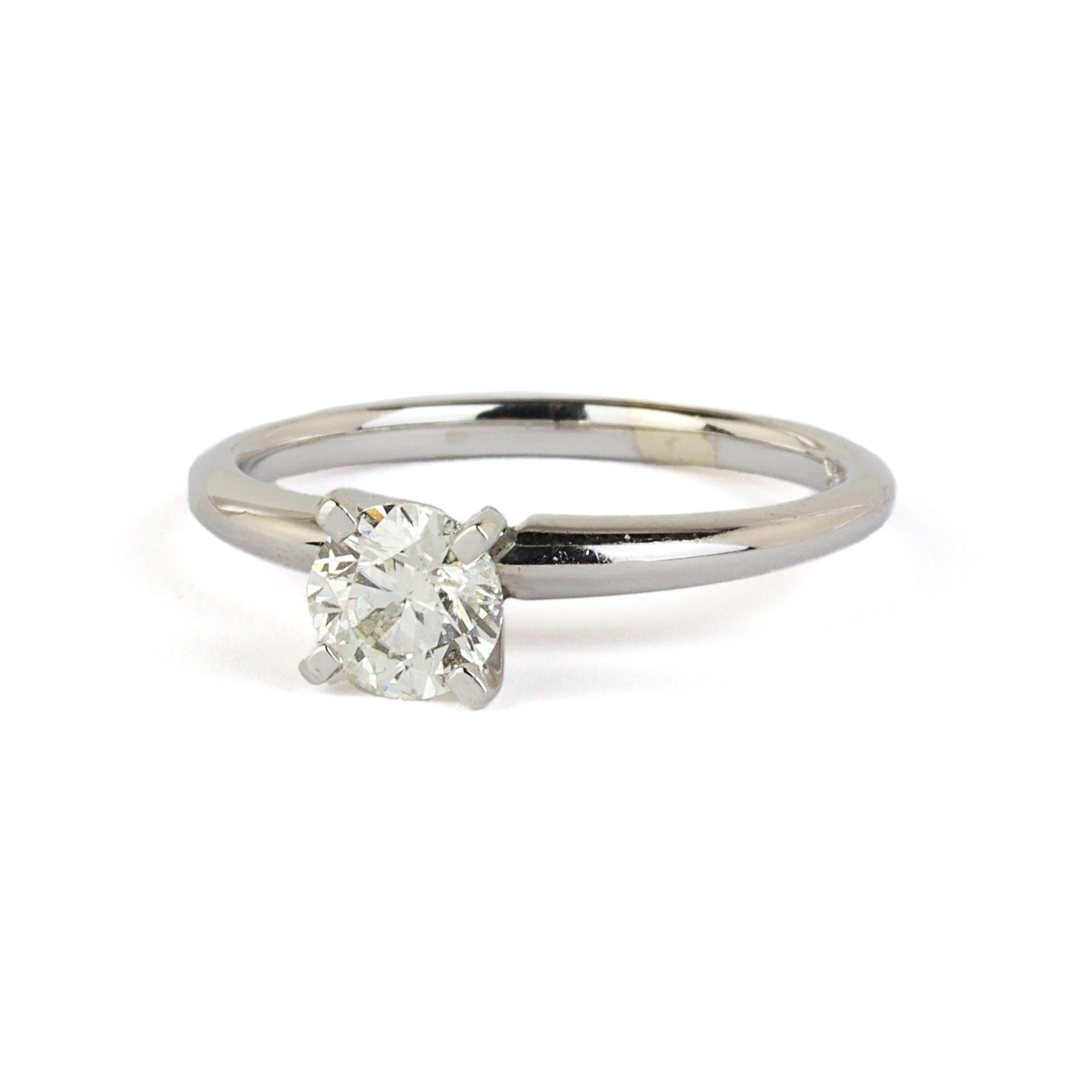 Gallery image of this Women’s 14k White Gold Diamond Bridal Ring EGL Cert.