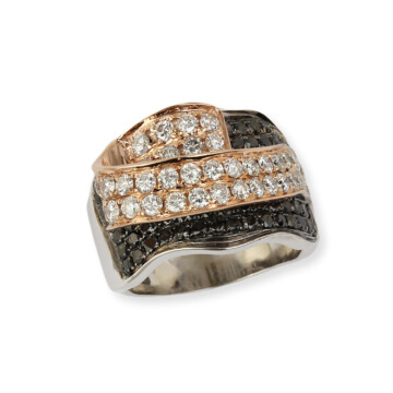 Featured image of this Women’s 18k White & Rose Gold, Diamond Ring