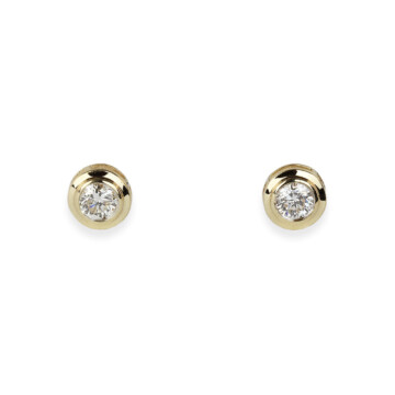 Featured image of this Women’s 14k Yellow Gold Diamond Screwback Stud Earrings