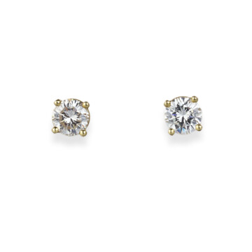 Featured image of this Women’s 14k Yellow Gold Diamond Stud Earrings
