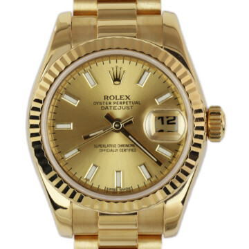 Featured image of this Women’s Rolex 18k Gold Datejust Wristwatch – 26mm Case