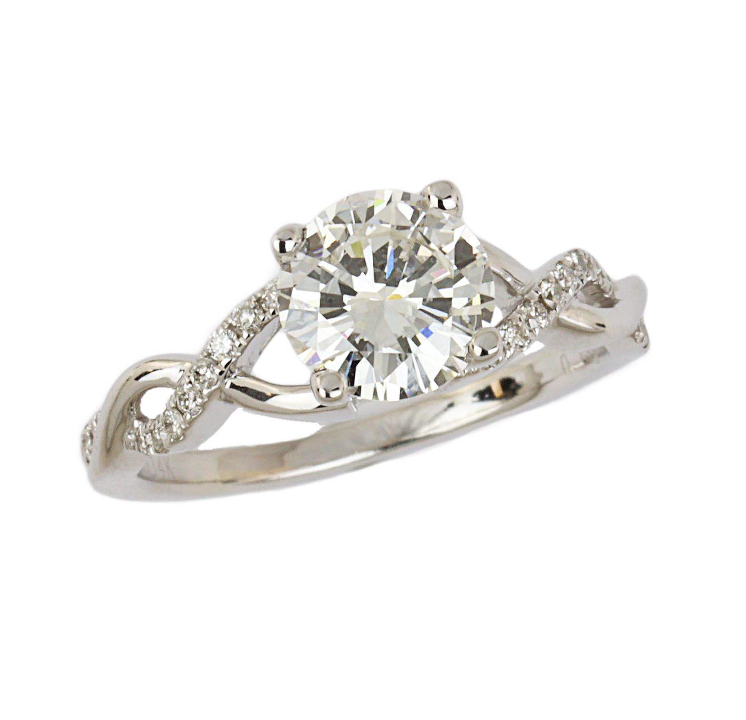 Featured image of this Women’s 14k White Gold GIA Certified Round Brilliant Cut Diamond Ring