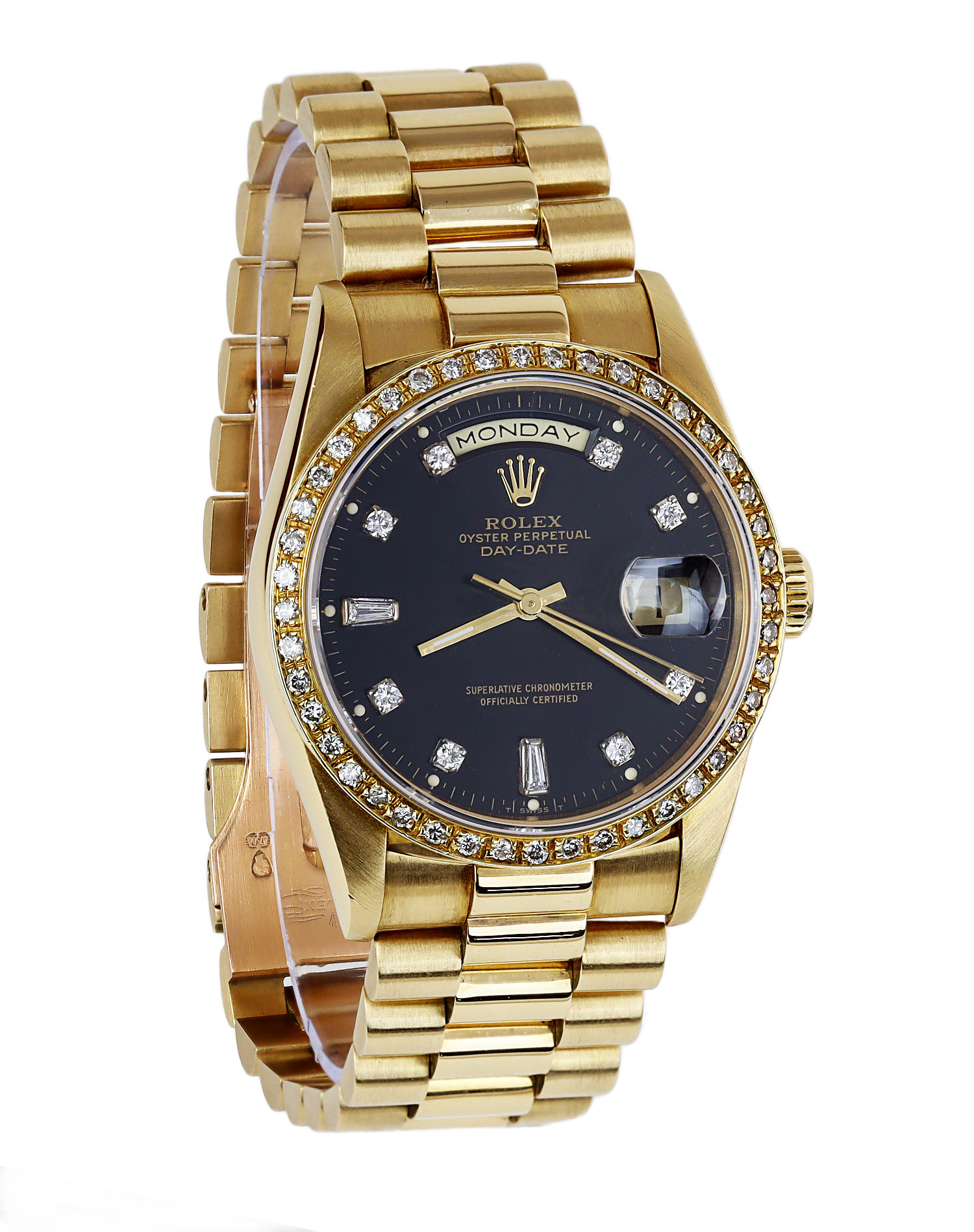Gallery image of this Men’s 18k Yellow Gold President Rolex Wristwatch – 36mm Case