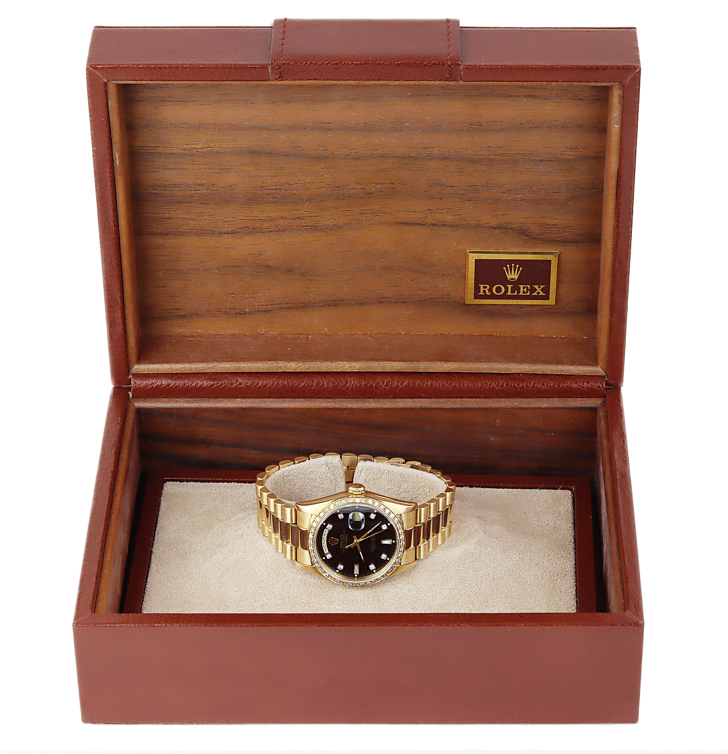 Gallery image of this Men’s 18k Yellow Gold President Rolex Wristwatch – 36mm Case