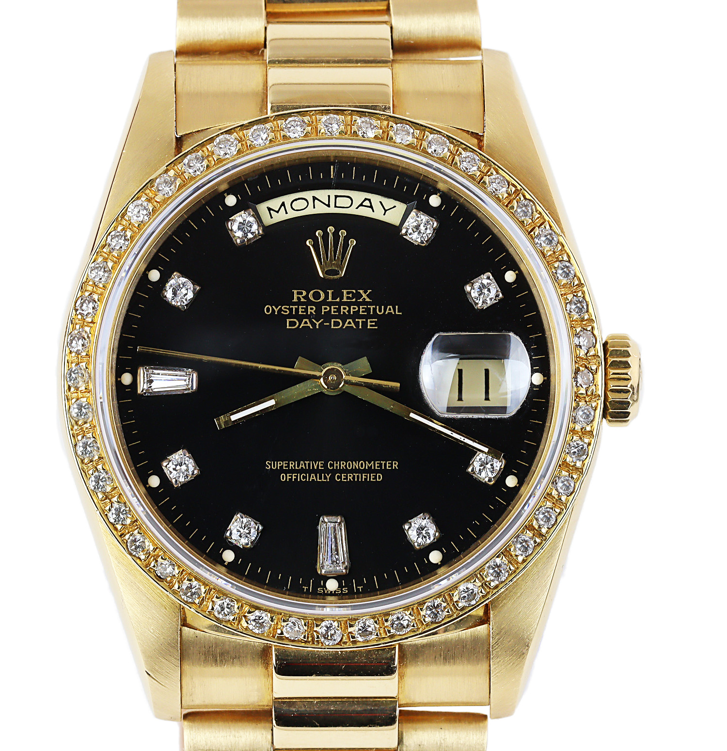 Featured image of this Men’s 18k Yellow Gold President Rolex Wristwatch – 36mm Case