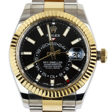 Featured image of this Men’s 18k Yellow Gold, Stainless Steel Skydweller Rolex Wristwatch – 41mm Case