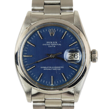 Featured image of this Men’s Stainless Steel Oyster Date Rolex Wristwatch – 34mm Case