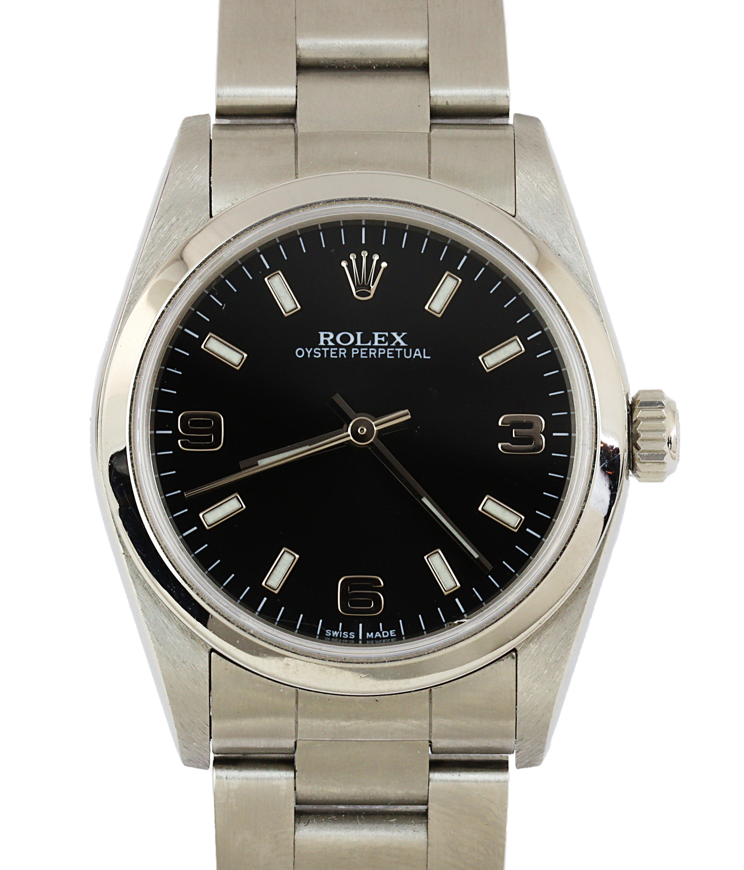 Featured image of this Women’s Stainless Steel Rolex Wristwatch – 30mm Case
