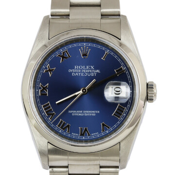 Featured image of this Men’s Stainless Steel Datejust Rolex Wristwatch – 36mm Case