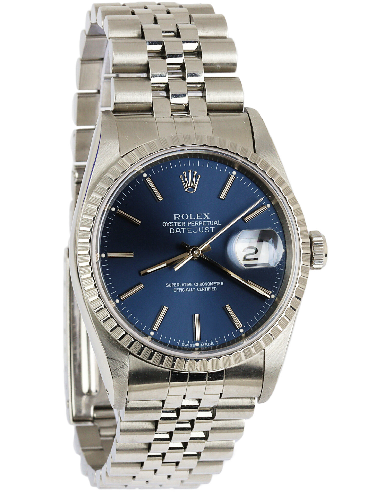 Gallery image of this Men’s Stainless Steel Datejust Rolex Wristwatch – 35mm Case
