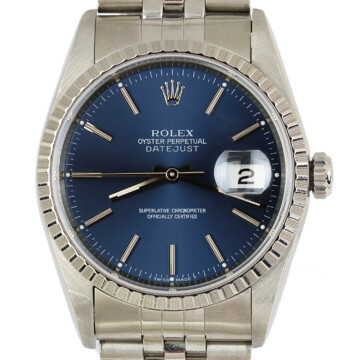 Featured image of this Men’s Stainless Steel Datejust Rolex Wristwatch – 35mm Case