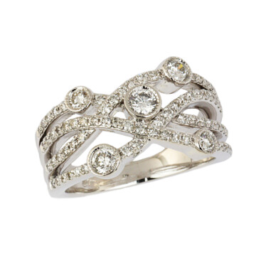 Featured image of this Women’s 14k White Gold Diamond Ring