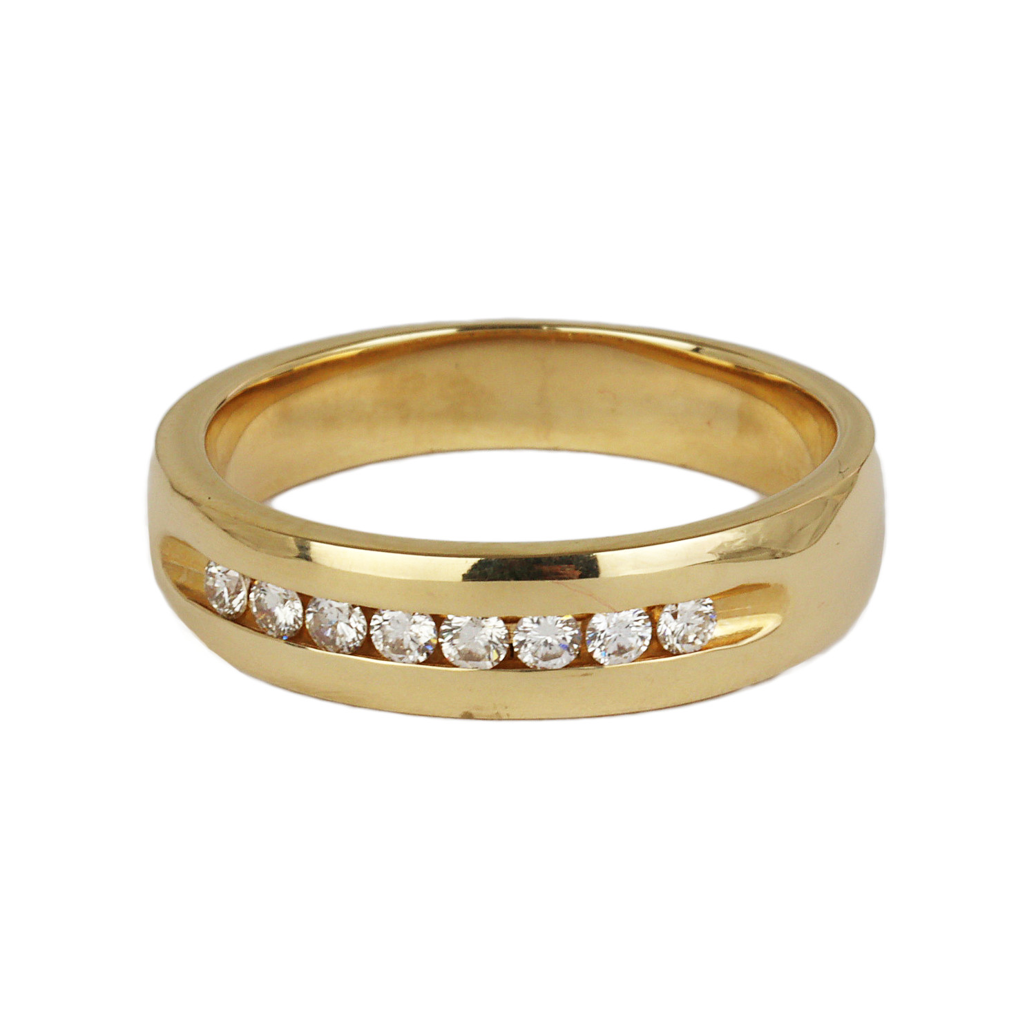 Gallery image of this Men’s 14k Yellow Gold Diamond Ring
