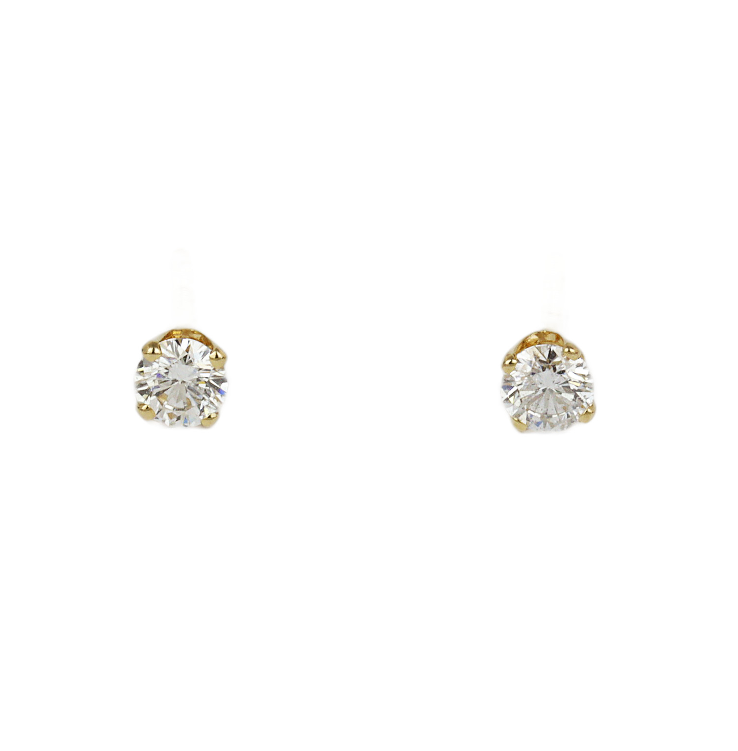 Featured image of this Women’s 14k Yellow Gold Diamond Stud Earrings