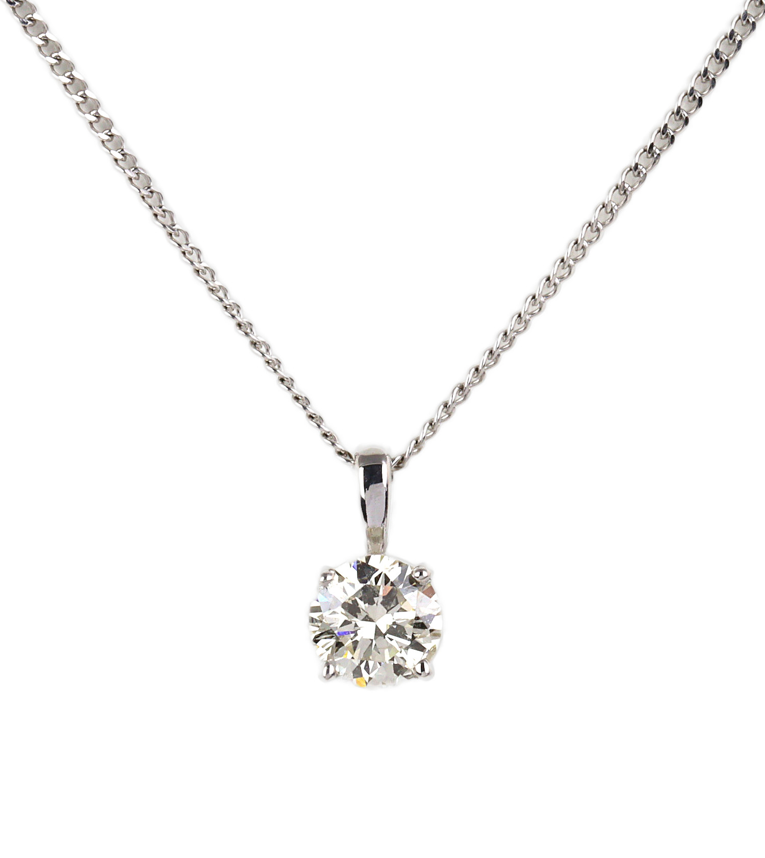 Featured image of this Women’s 14k White Gold Diamond Necklace