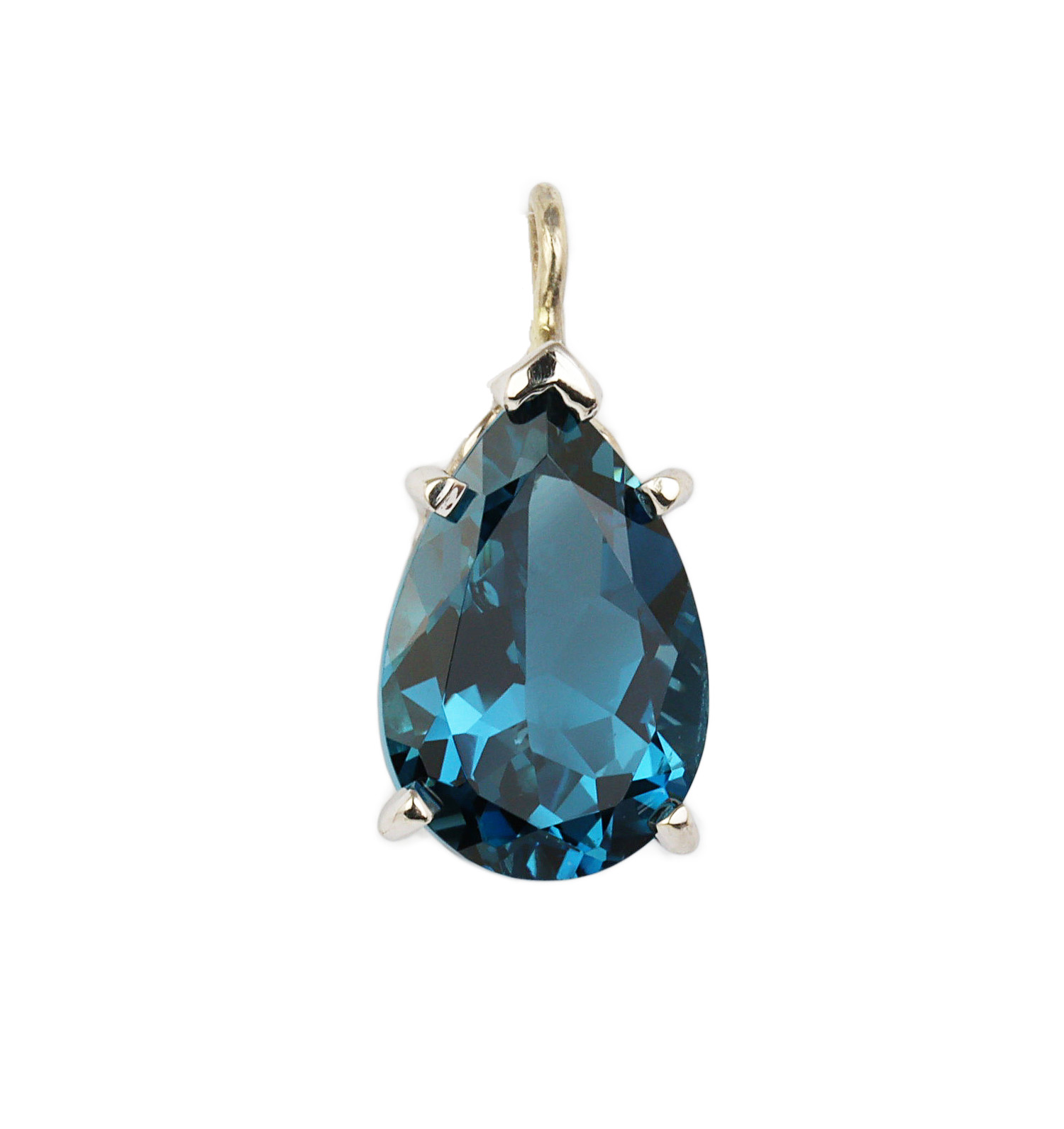 Featured image of this Women’s 14k White Gold Topaz Pendant