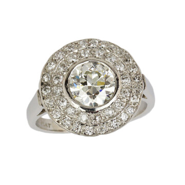 Featured image of this Women’s Platinum Diamond Ring EGL Cert