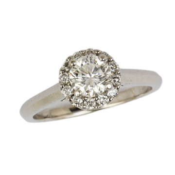 Featured image of this Women’s 14k White Gold Diamond Ring EGL Cert