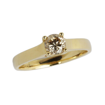 Featured image of this Women’s 14k Yellow Gold Diamond Solitaire Ring EGL Cert