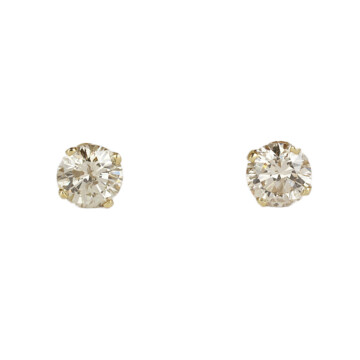 Featured image of this Women’s 14k Yellow Gold Diamond Stud Earrings